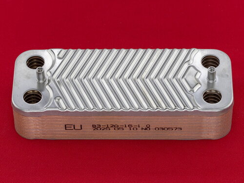 Купить Теплообменник на горячую воду котлов ECA, De Dietrich (16 пластин) 2 392 грн., фото