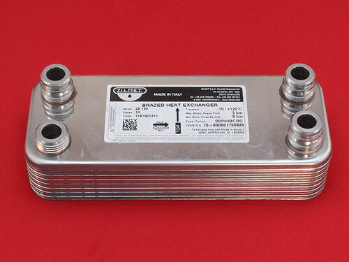 Купить Теплообмінник Vaillant Turbomax, Atmomax Pro | Plus (14 пластин, довжина 190 мм) 3 380 грн., фото