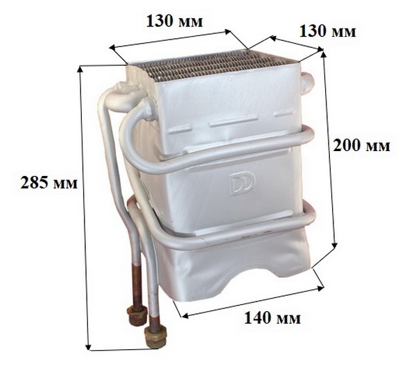 Теплообменник колонки Демрад